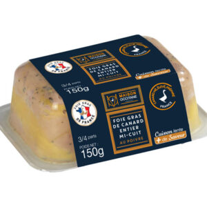 Foie gras de canard entier mi-cuit au poivre
