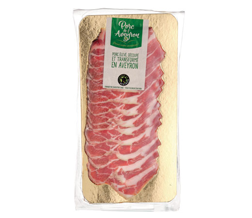 Échine de porc séchée tranchée