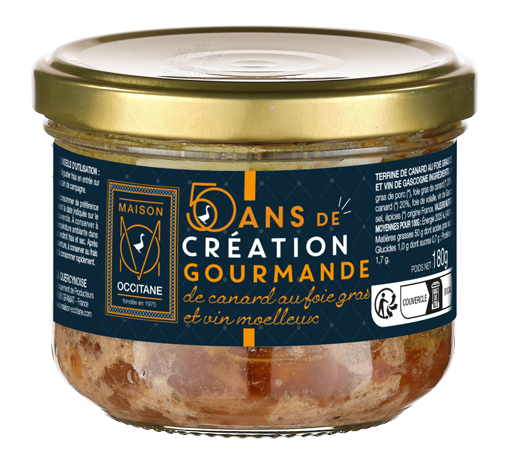 Terrine de Canard au foie gras et vin moelleux - 50 ans de création gourmande