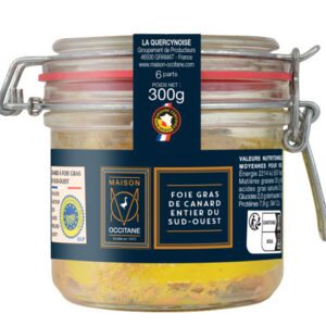Foie gras de canard entier du Sud-Ouest 300g