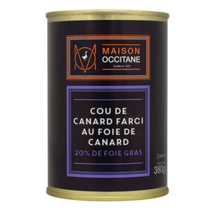 Cou de canard farci au foie de canard