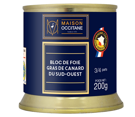 Bloc de foie gras de canard IGP Sud-Ouest