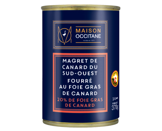 Magret de canard du Sud Ouest fourré au foie gras de canard
