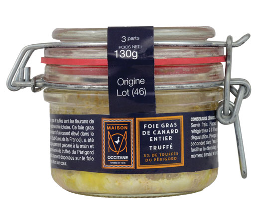 Foie gras de canard entier truffé 3%