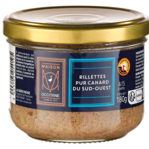 Rillettes pur canard du Sud-Ouest - 180g