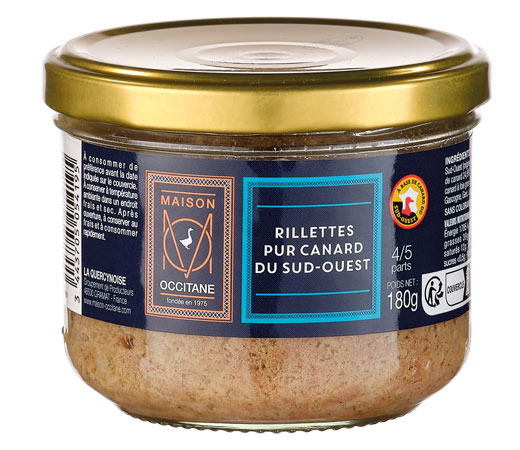 Rillettes pur canard du Sud-Ouest - 180g