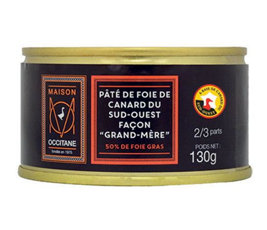 Pâté de Foie de canard du Sud-Ouest façon "Grand-mère" -130g