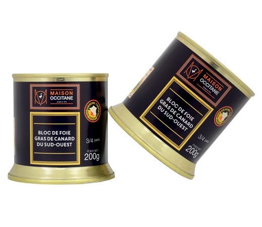 Lot de blocs de foie gras de canard du Sud Ouest