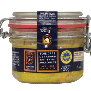 Foie Gras de canard entier du Sud-Ouest au piment d'Espelette