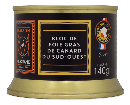Bloc de foie gras de canard du Sud-Ouest