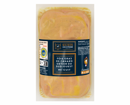 Foie Gras de canard entier du Sud-Ouest mi-cuit