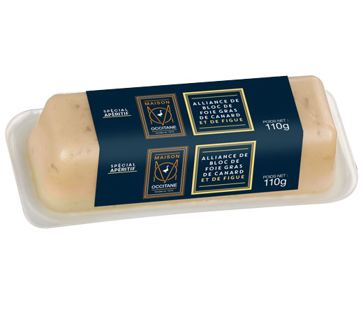 Alliance de bloc de Foie Gras de canard et de figue