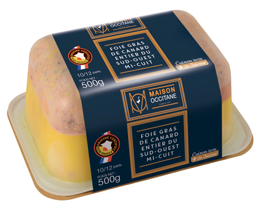 Foie Gras de canard entier du Sud-Ouest mi-cuit