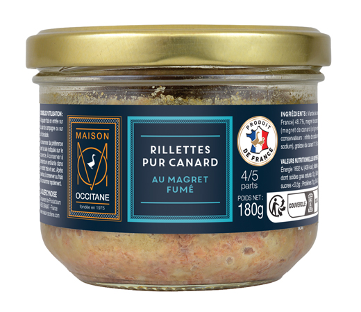 Rillettes pur Canard au Magret fumé