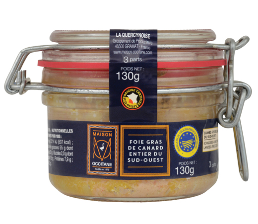 Foie gras de canard entier du sud-Ouest 130g