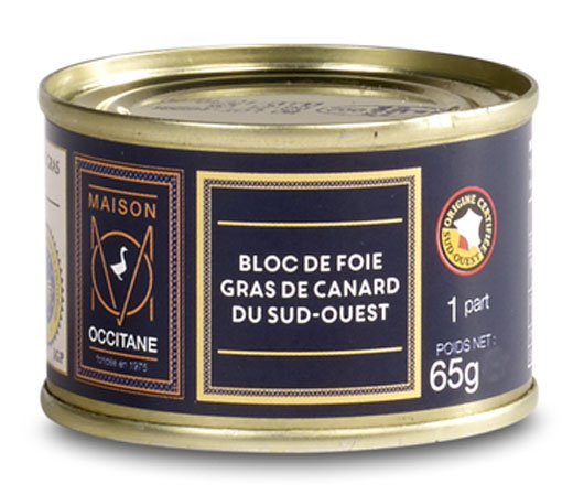 Bloc de foie gras de canard IGP Sud-Ouest