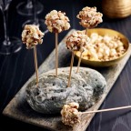 Sucettes de foie gras mi-cuit au pop-corn