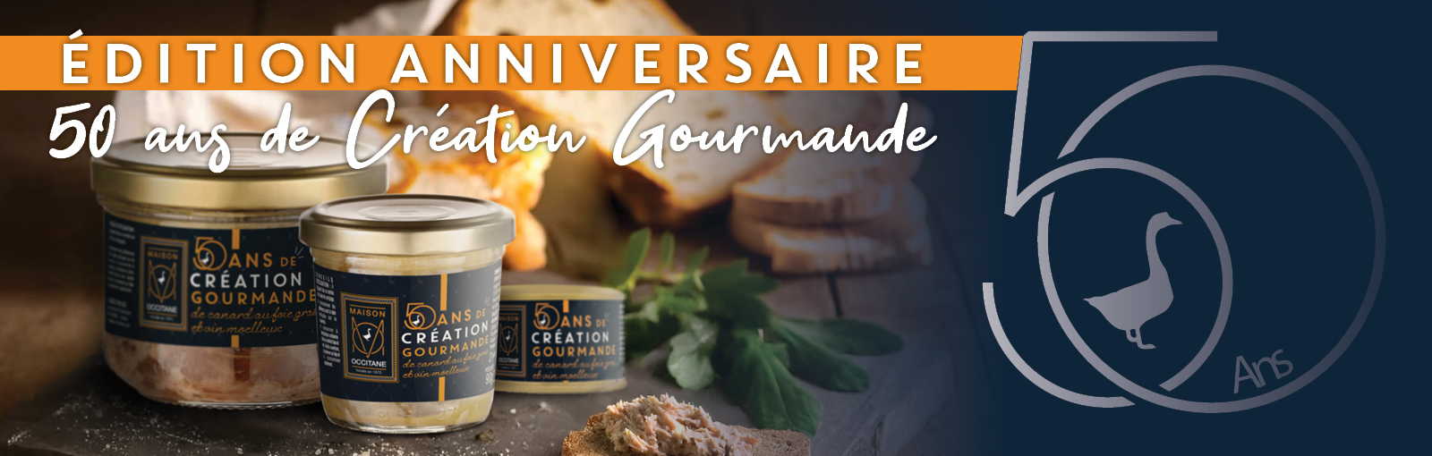 Terrine de canard Edition Anniversaire 50ans Maison Occitane