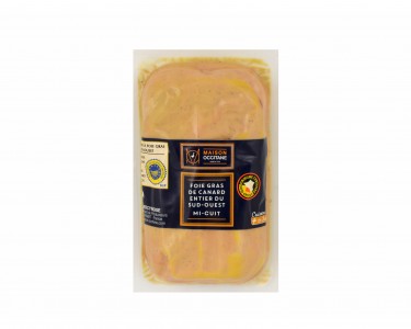 Foie Gras de canard entier du Sud-Ouest mi-cuit lobe 300g