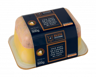 Foie Gras de canard entier du Sud-Ouest mi-cuit lobe 300g