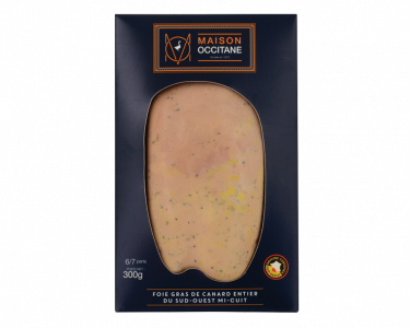 Foie Gras de canard entier du Sud-Ouest mi-cuit lobe 300g