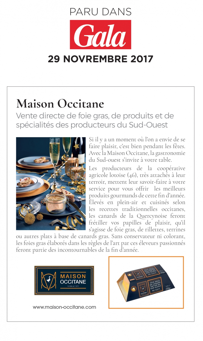 Article Gala sur maison occitane 