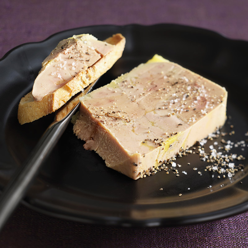 Terrine de foie gras de canard nature 